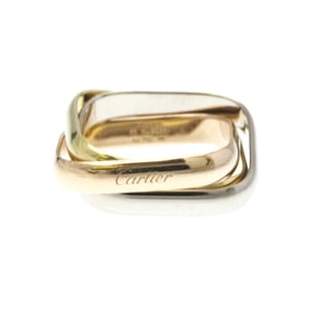 Cartier Trinity Cushion Ring Yellow Gold (18K),Pink Gold (18K),White Gold (18K) Fashion No Stone