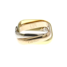Cartier Trinity Cushion Ring Yellow Gold (18K),Pink Gold (18K),White Gold (18K) Fashion No Stone