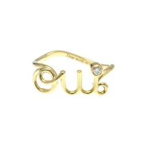 Christian Dior Dior Amour Ring Yellow Gold (18K) Fashion Diamond Band Ring Gold