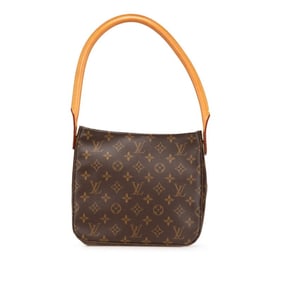 Louis Vuitton Monogram Looping MM Shoulder Bag/Handbag M51146 Brown Leather Women's LOUIS VUITTON