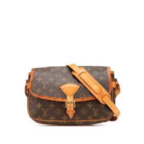 Louis Vuitton Monogram Sologne Crossbody Shoulder Bag M42250 Brown Leather Women's LOUIS VUITTON