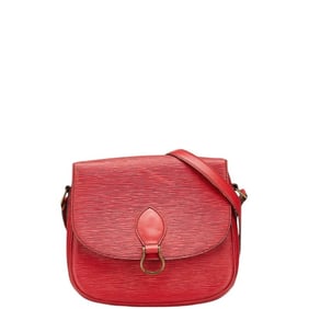 Louis Vuitton Epi Saint-Cloud Crossbody Shoulder Bag M52197 Castilian Red Leather Women's LOUIS