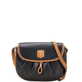 Celine Crossbody Shoulder Bag in Black and Brown Leather for Women