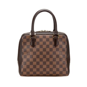 Louis Vuitton Damier Brera Handbag N51150 Brown Leather Women's LOUIS VUITTON