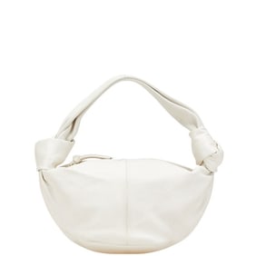 Bottega Veneta Double Knot Handbag in White Leather for Women