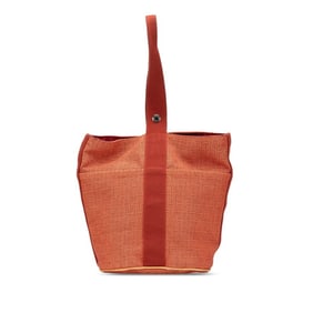 Hermès Saxo MM Handbag Orange Toile H Women's HERMES