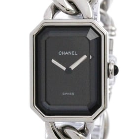 CHANEL Premiere Size L Steel Quartz Ladies Watch H0452 Polished