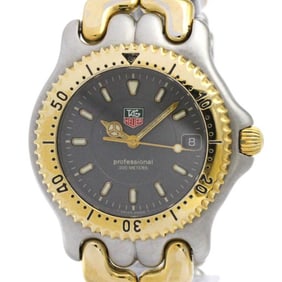 TAG HEUER Sel Professional 200M Gold Plated Steel Watch WG1120 Polished