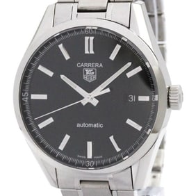 TAG HEUER Carrera Calibre 5 Steel Automatic Mens Watch WV211B Polished