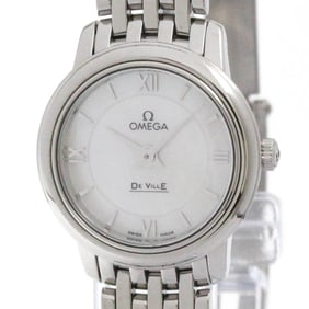 OMEGA De Ville Prestige MOP Quartz Watch 424.10.24.60.05.001 Polished