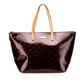 Louis Vuitton Monogram Vernis Bellevue GM Shoulder Bag M93589 Amaranth Purple Patent Leather Women's