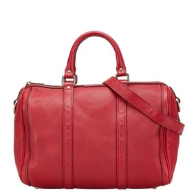 Gucci Micro Guccissima Handbag/Shoulder Bag 2WAY 247205 Red Leather Women's GUCCI