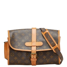 Louis Vuitton Monogram Marne Crossbody Shoulder Bag M51369 Brown Leather Women's LOUIS VUITTON