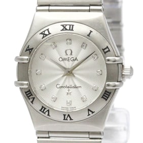 OMEGA Constellation Diamond Steel Quartz Ladies Watch 1562.36
