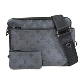 Louis Vuitton Trio Monogram Eclipse Shoulder Bag, M69443, Black, Men's, LOUIS VUITTON, Bag