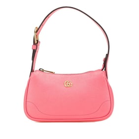 Gucci GG Marmont Aphrodite Mini One-Shoulder Bag, Handbag 739076, Pink Leather, Women's, GUCCI