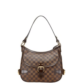 Louis Vuitton Damier Highbury Handbag One-Shoulder Bag N51200 Brown Leather Women's LOUIS VUITTON
