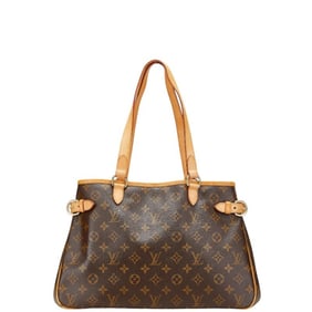 Louis Vuitton Monogram Batignolles Horizontal Shoulder Bag/Handbag M51154 Brown Leather Women's
