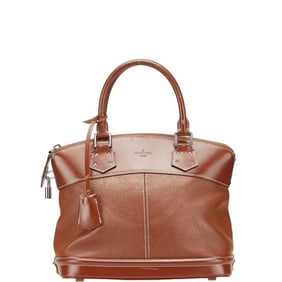 Louis Vuitton Suhali Lockit PM Handbag M91889 Brown Leather Women's LOUIS VUITTON