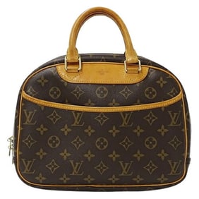 Louis Vuitton LOUIS VUITTON Monogram Women's Handbag Trouville M42228 Brown