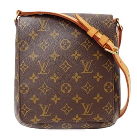 Louis Vuitton LOUIS VUITTON Bag Women's Shoulder Monogram Canvas Musette Salsa Short Brown M51258
