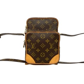 LOUIS VUITTON Amazon Monogram Leather Mini Shoulder Bag/Pochette Brown 41173