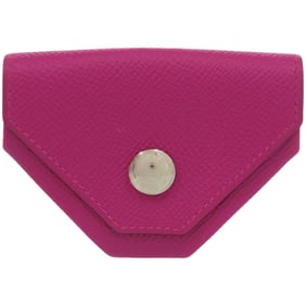 Hermes Hermès Vin Quatre Epsom Rose Purple Coin Case Wallet 0574 (A Stamp)