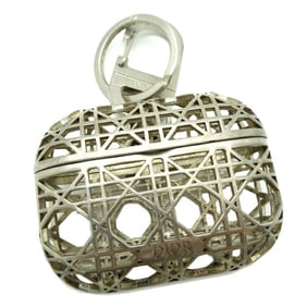 Christian Dior Air Pods Pro Case for Women and Men, Accessory, Metal, Silver