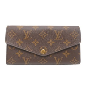 Louis Vuitton Portefeuille Sarah Women's Long Wallet M62236 Monogram Coquelicot (Brown)