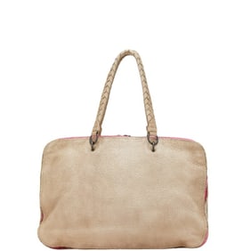 Bottega Veneta Intrecciato Handbag in Beige and Multicolored Leather for Women