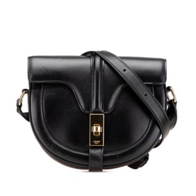 Celine Small Besas 16 Seize Shoulder Bag in Black Leather for Women