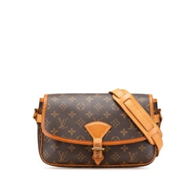Louis Vuitton Monogram Sologne Crossbody Shoulder Bag M42250 Brown Leather Women's LOUIS VUITTON