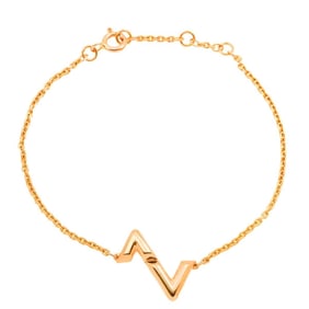 Louis Vuitton Volt Upside Down Bracelet, 17cm, 18K PG 750