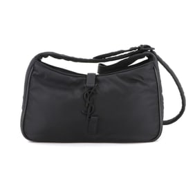 Saint Laurent Nylon and Leather Shoulder Bag in Black (733294) with Hardware