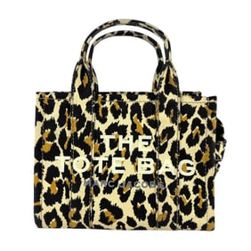 Marc Jacobs Women's Canvas Handbag Shoulder Bag in Beige and Black (z7497)