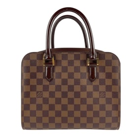 Louis Vuitton Damier Triana Handbag in Brown and Gold, Women's, N51155 z7493