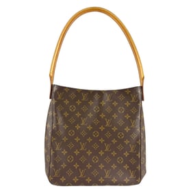 Louis Vuitton Monogram Looping GM Shoulder Bag in Canvas, Brown, Women's, M51145 z7466