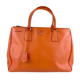 Prada PRADA Handbag Shoulder Bag Leather Orange Women's z7474