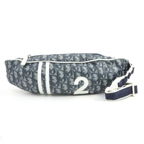 Christian Dior Trotter Nylon Waist Bag in Navy and White, Women's, e61052g