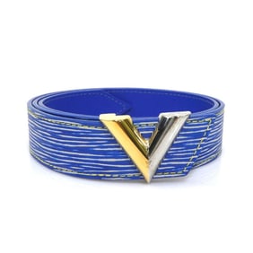 Louis Vuitton Epi Leather Belt, Blue, Men's, M6076 56447a