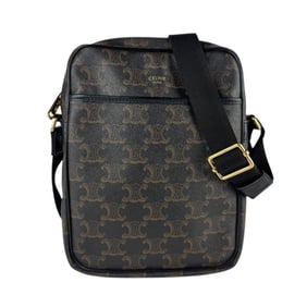 Celine Women's Vertical Shoulder Bag, Black/Brown, Z7478