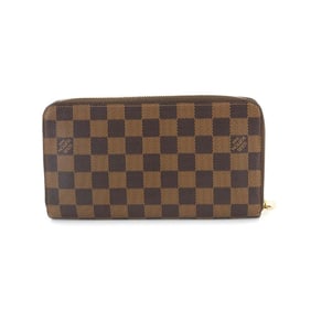 Louis Vuitton Damier Zippy Organizer Round Long Wallet in Ebene Leather N60003