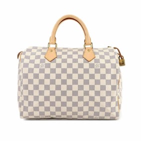Louis Vuitton Damier Azur Speedy 30 Handbag N41533 Gold Hardware