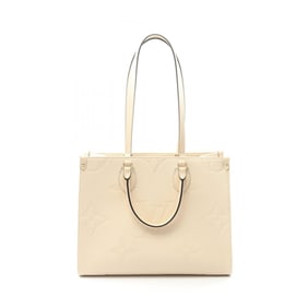 Louis Vuitton On the Go MM Tote Bag in Monogram Empreinte Leather, Ivory, M46531