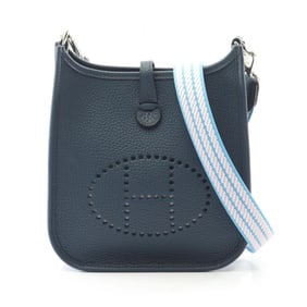 Hermes Hermès Evelyn TPM Amazon Shoulder Bag in Taurillon Clemence Leather, Navy Blue