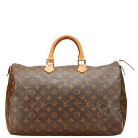 Louis Vuitton Monogram Speedy 40 Handbag/Boston Bag M41522 Brown Leather Women's LOUIS VUITTON