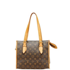 Louis Vuitton Monogram Popincourt Au Shoulder Bag Tote M40007 Brown Leather Women's LOUIS VUITTON