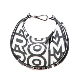 Fendi Nanography Marc Jacobs Collaboration Handbag 7AS089 White and Black Leather Women's FENDI