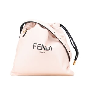 Fendi Logo Shoulder Bag 8BT337 Pink Leather Women's FENDI