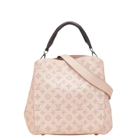 Louis Vuitton Monogram Mahina Babylon PM Handbag/Shoulder Bag, 2-Way, M50033, Magnolia Pink Leather,
